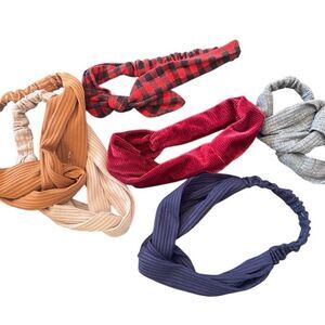 Lot of 6 hair bands various colors